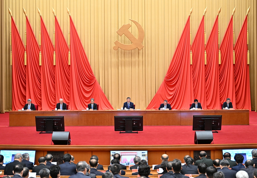 ??1月6日，中共中央總書記、國家主席、中央軍委主席習(xí)近平在中國共產(chǎn)黨第二十屆中央紀律檢查委員會第四次全體會議上發(fā)表重要講話。李強、趙樂際、王滬寧、蔡奇、丁薛祥、李希出席會議。